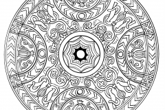 Mandala to color adult difficult 20